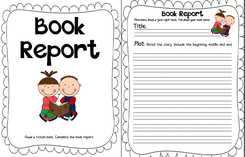 First grade book report
